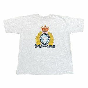 Vintage Royal Canadian Mounted Police T-Shirt Mens One Size 2XL? RCMP USA Made